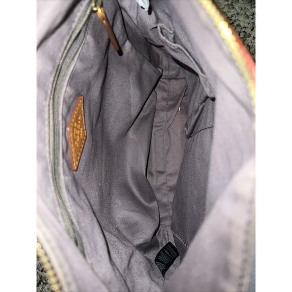 Fossil Keely Crossbody Shoulder Bag Pink Gray Multi Color Dot‎ Adjustable Strap - Picture 6 of 9